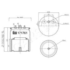 Air Suspension Boot Rear FEBI Fits DAF Cf Xf 2114130