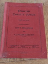 English County Songs Words and Music Broadwood Maitland JB Cramer