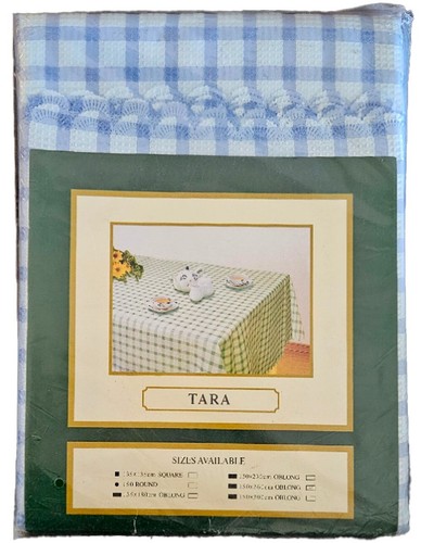 Tara blue tablecloth - blue,