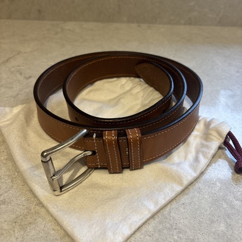 Faconnable leather cognac