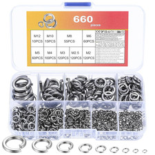 660 Pcs Spring Lock Washers