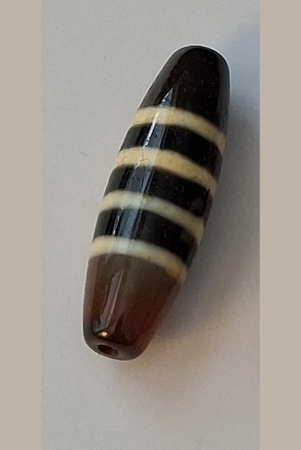 Tibetan dzi bead - -,