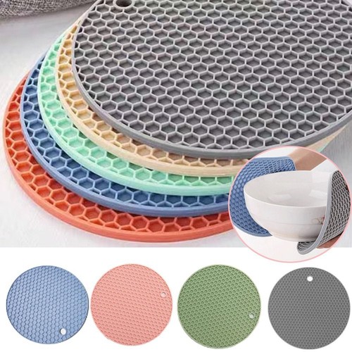 Round shape silicone trivet - shape,