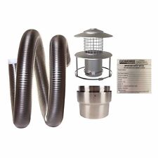 Flexible Chimney Flue Liner Installation Kit 3 Wood/Multifuel Stoves 316 Grade