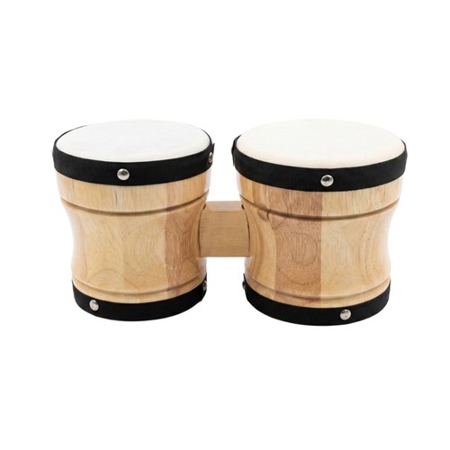 Wooden bongo drums compact - wooden,