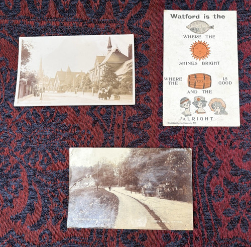 Watford real photo - real, postcards