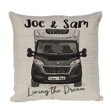 Personalised Cushion Bailey Motorhome, Camper Van Cushion Avalable In Colours