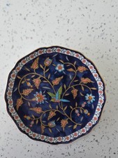 John Jenkins Porcelain Serving Bowls Shallow, Blue White Floral Pattern