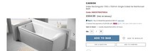 Carron Index Bath 1700cm x 75cm In CARRONITE