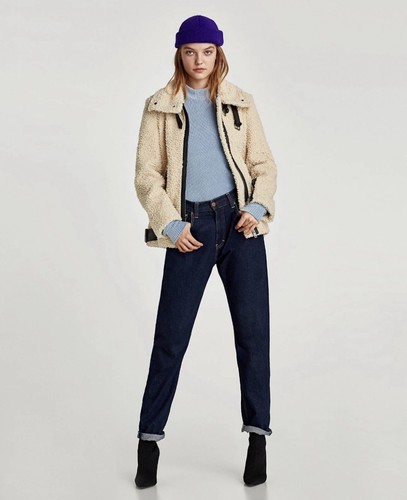 Zara shearling faux - shearling, with
