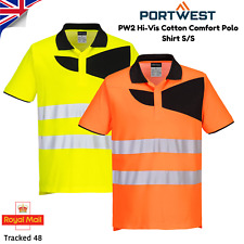 Portwest Hi-Vis Cotton Polo