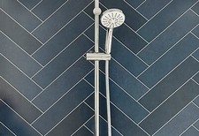 Multi Navy Chevron Tile 1000mm