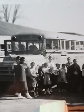 african american school * Rare Colored Students * Mobile Public School Bus*