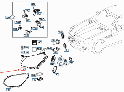 Mercedes benz slk r172 front - slk,