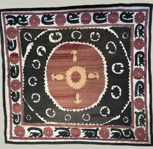 Uzbek suzani antique large - suzani,