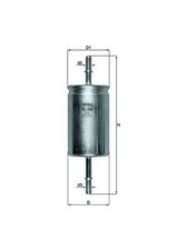 Mahle kl559 fuel filter - kl559, 55mm