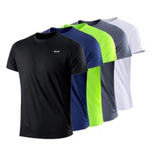 Men’s Quick Dry Short Sleeve Sports T-Shirt Lightweight Running Fitness Training