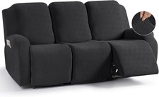 KinCam Jacquard Recliner Cover, Stretch Sofa Slipcover with Pocket BARGAIN!