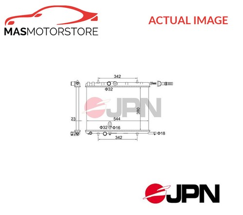 Engine cooling radiator jpn - engine,