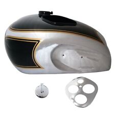 For Triumph Tiger T80 Gas Petrol GAS Fuel Tank Chrome & Black Painted+Cap S2u