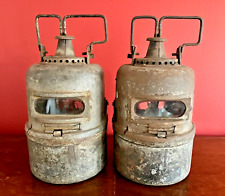 Vintage Pair of British Adlake Railway Lamps BR/M 22/13 - Original Condition