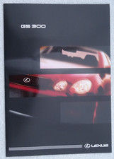 LEXUS GS300 Saloon Brochure 1997: 3.0 6 Cylinder Twin Cam 24V. Specifications.