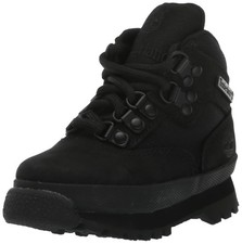 Timberland Toddler Euro Hiker Boots, Black Nubuck, 4 Medium