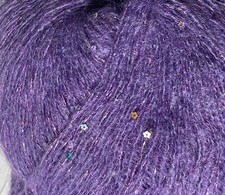 Job lot knitting crochet yarn wool 3x Ball Luxury Sparkle Sequins MOHAIR KL941D
