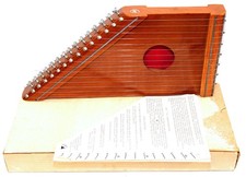 VINTAGE Wooden Lap Harp In