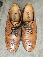 Men's Buffalo Grain Tan LOAKE Brogue Shoes Size 7½. G 