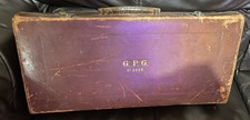 Vintage Leather Attache Case Briefcase 48x22x11cm Suitcase GPG no3339