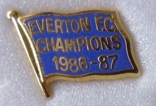 EVERTON Football Enamel Pin Badge CHAMPIONS 1986-87 b