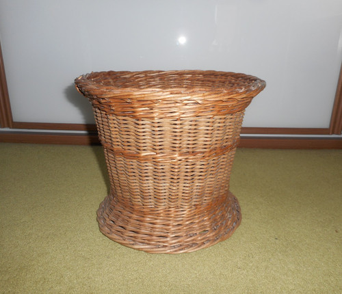 Vintage large wicker waste - vintage,