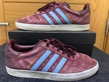 Adidas Originals 350 (2019) Claret & Blue Suede Casual Trainers - Mens UK 10