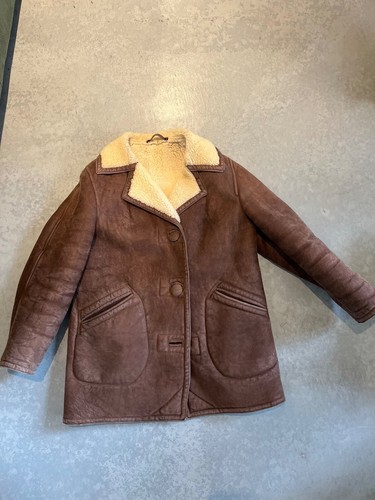 Vintage suede sheepskin - vintage,