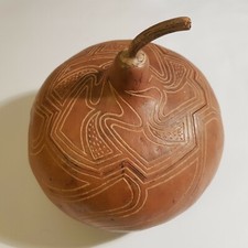 Natural Gourd African Art pot