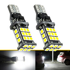2x T15 W16W 921 912 955 6000K Xenon White LED Back Up Reverse Wedge Light Bulbs