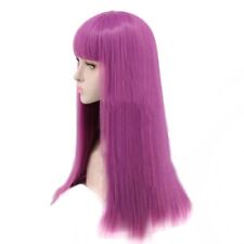 Wig Long Purple Straight Costume Party Fancy Dress Wig Descendants 2 Mal Cosplay