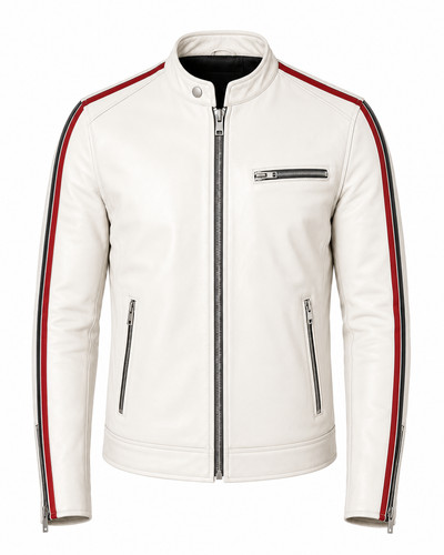Men white real lambskin - men’s,