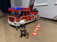 Playmobil Fire Truck 9463 Ladder And Sounding Lid