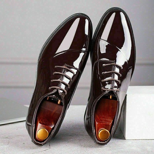 Men formal lace patent - men's,