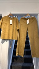 Zara mustard/yellow faux suede