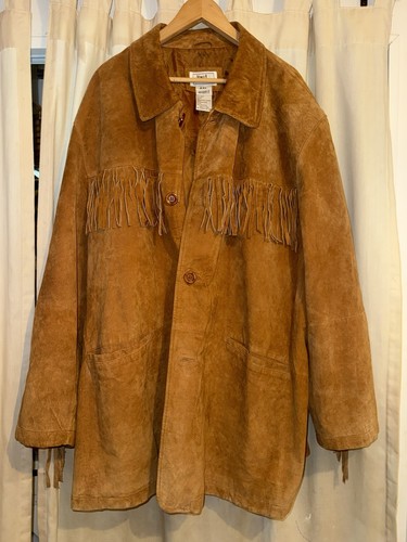 Vtg kings court suede fringe - suede,