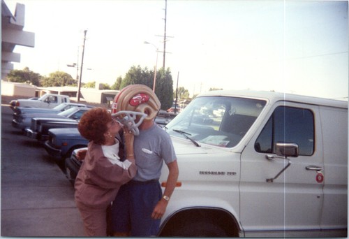 1990s couple kiss man wearing - 1990s,