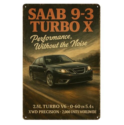 Saab turbo car - x, metal