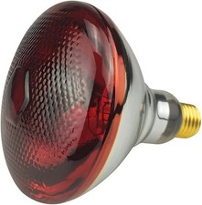 BONGBADA 1 Pack Heat Lamp Red Infrared Bulbs PAR38 250W E26