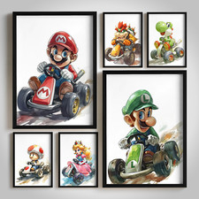 Mario Kart Retro Wall Art