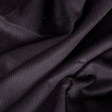 Black 11 Wale 100% Cotton Cord Corduroy Fabric Premium Quality - Clearance
