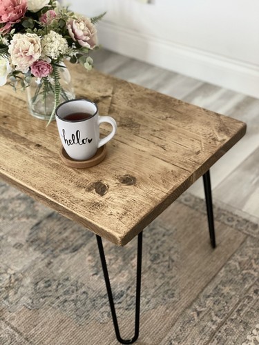 Rustic coffee table made - table, of