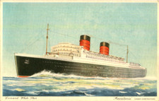 1930s postcard Cunard White